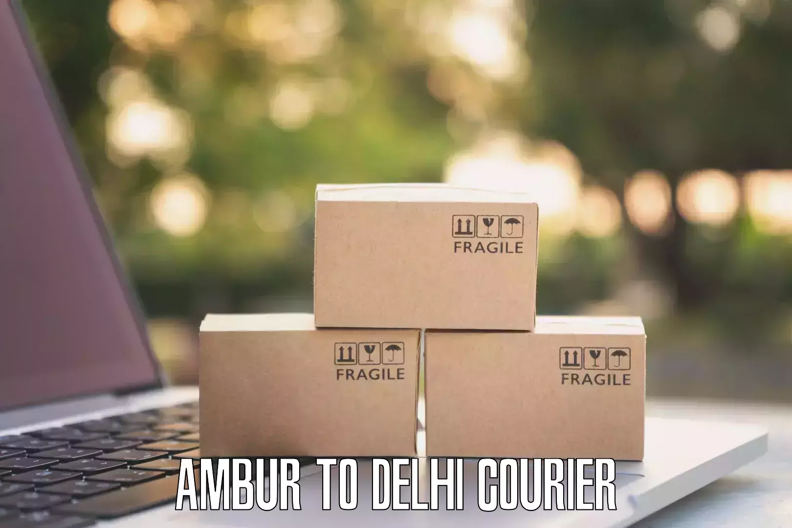 Courier rate comparison Ambur to Lodhi Road