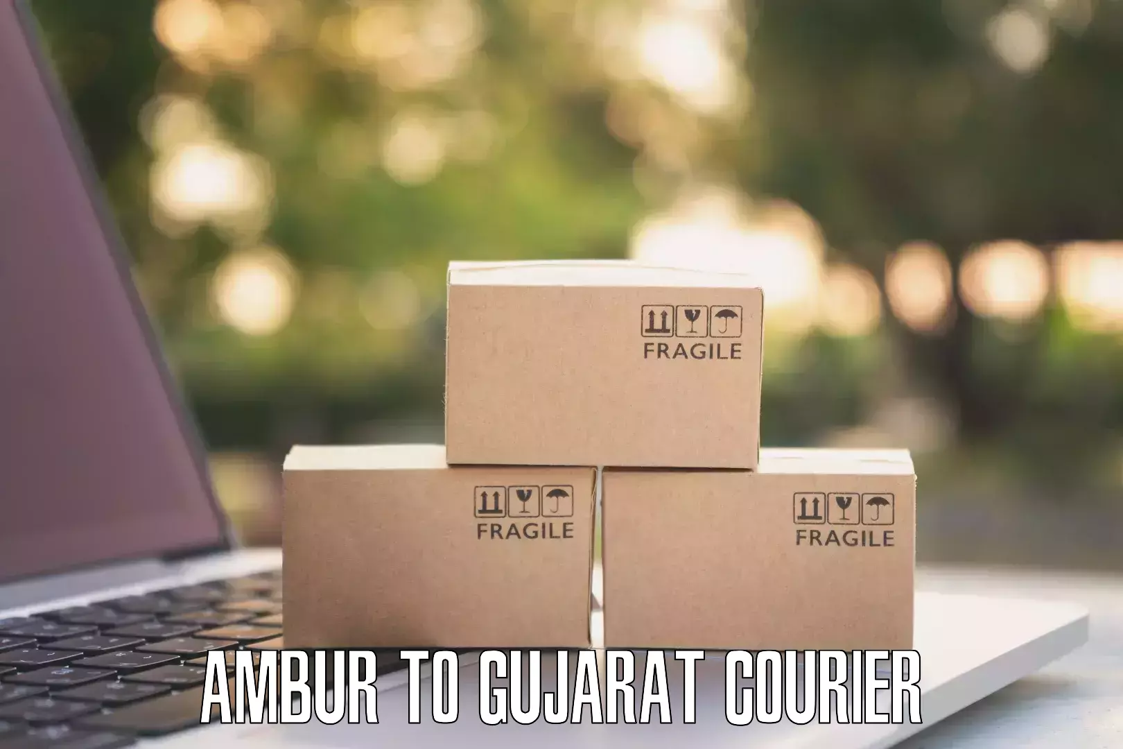 Modern courier technology Ambur to Navrangpura