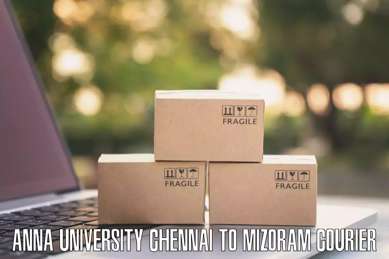 Courier tracking online Anna University Chennai to Kolasib