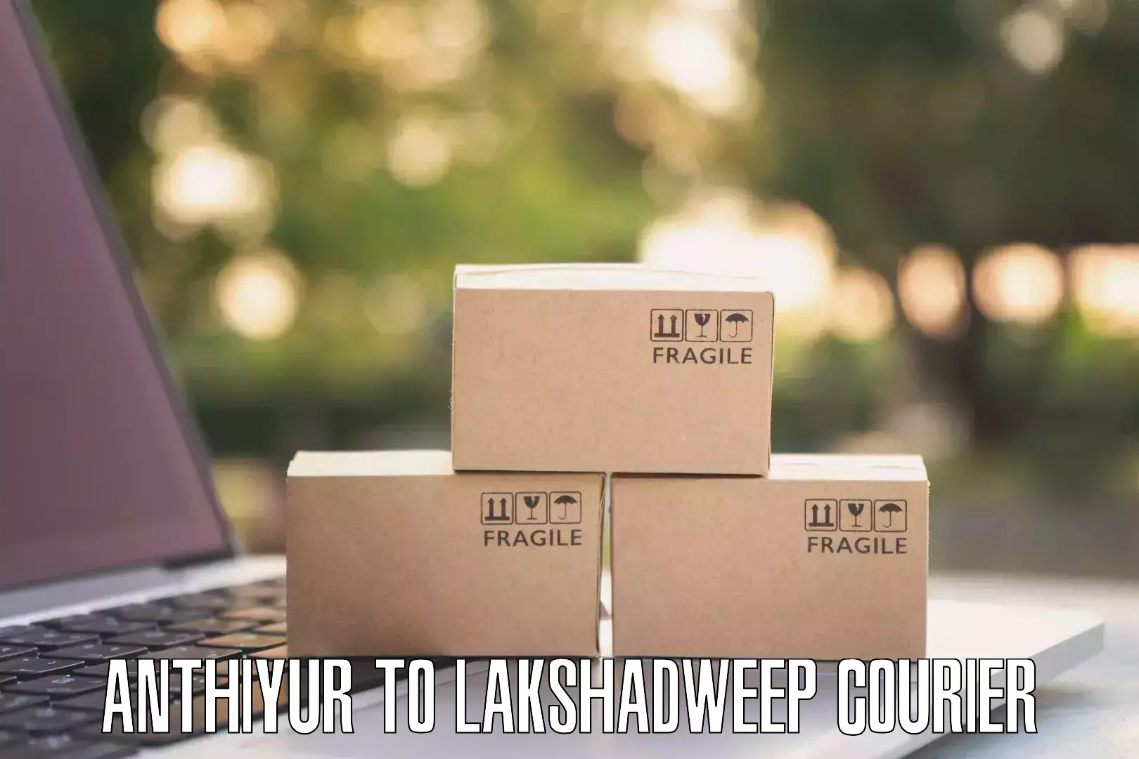 Quick parcel dispatch Anthiyur to Lakshadweep