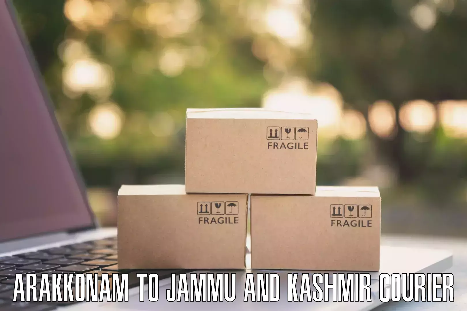 Parcel delivery automation in Arakkonam to Jammu