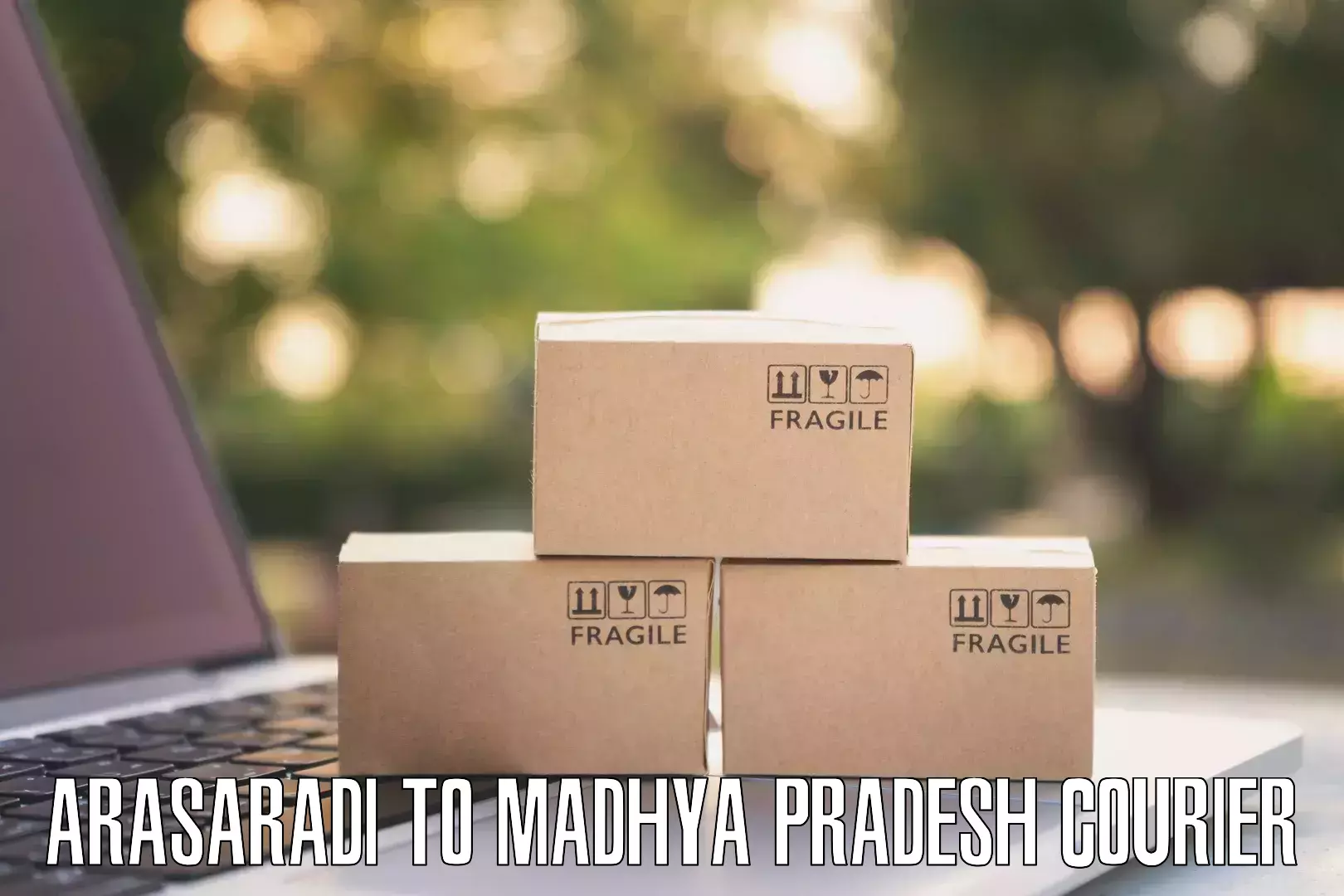 Quality courier services Arasaradi to Shajapur