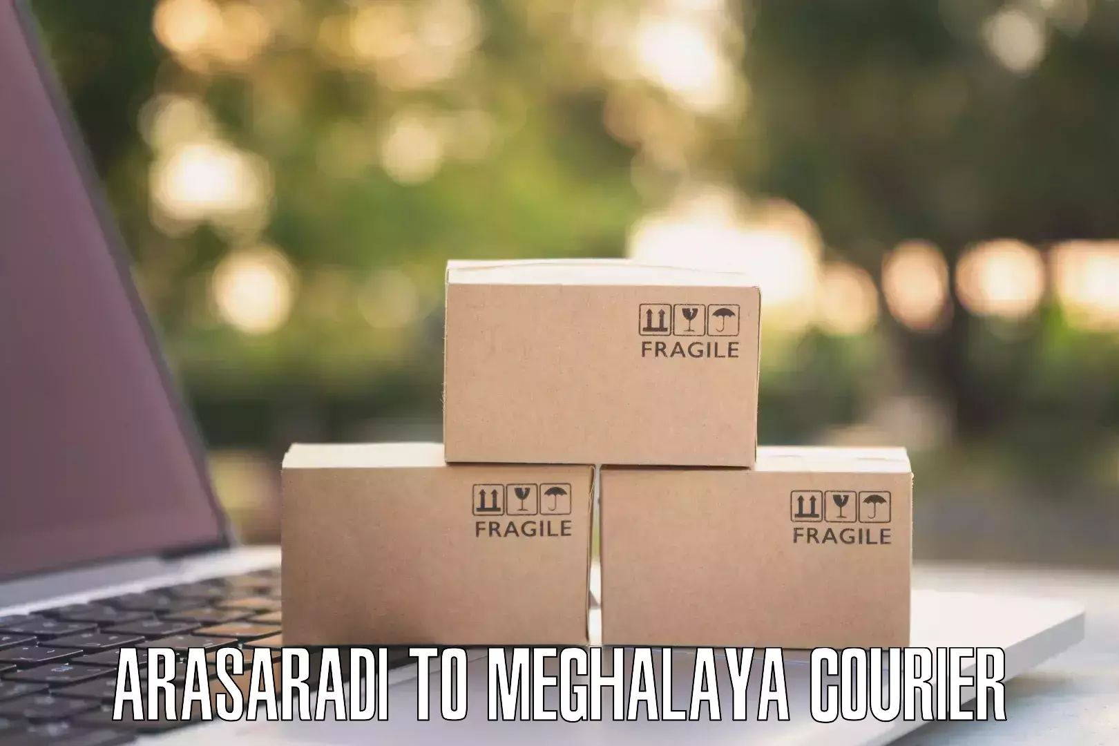 Advanced shipping network Arasaradi to Khliehriat