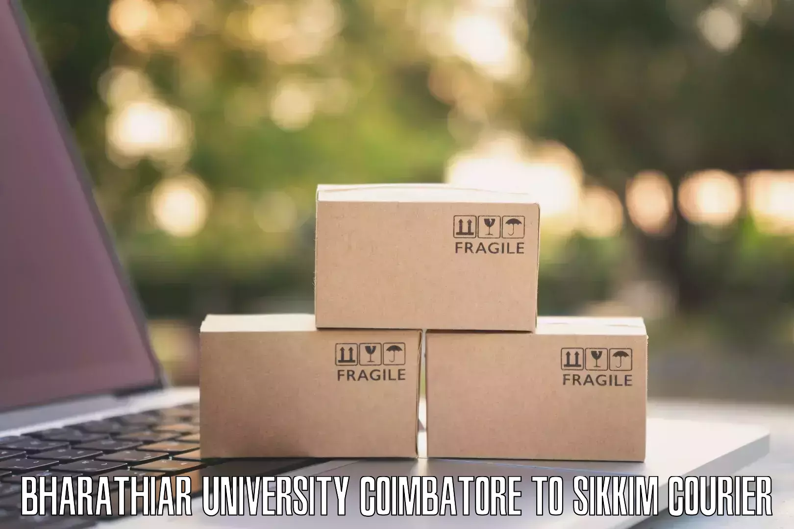 High value parcel delivery Bharathiar University Coimbatore to Jorethang