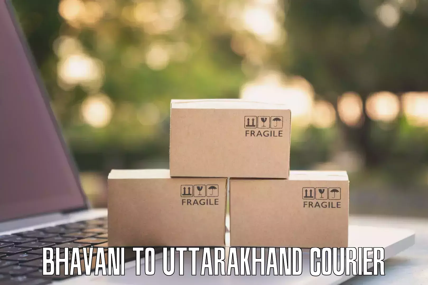 Round-the-clock parcel delivery Bhavani to Uttarakhand