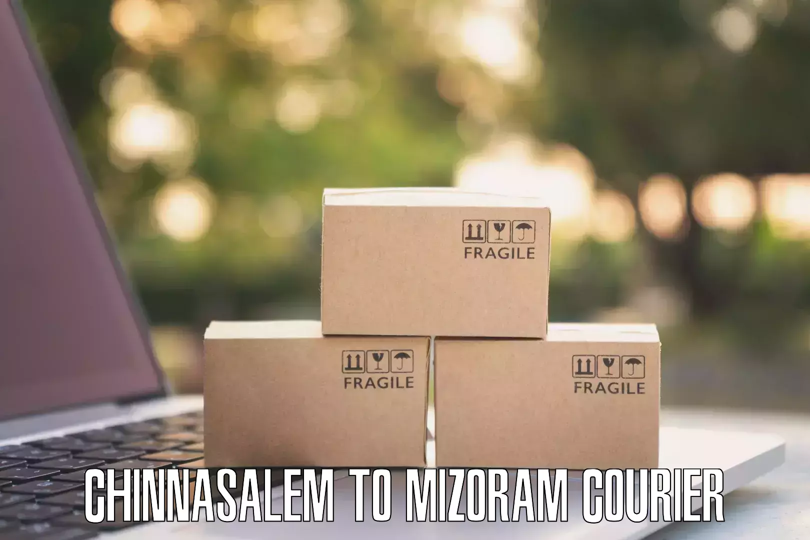 Courier service comparison Chinnasalem to Mizoram University Aizawl