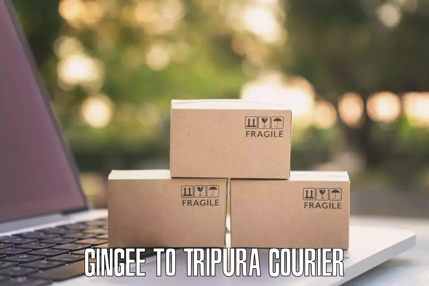 Secure package delivery Gingee to Tripura