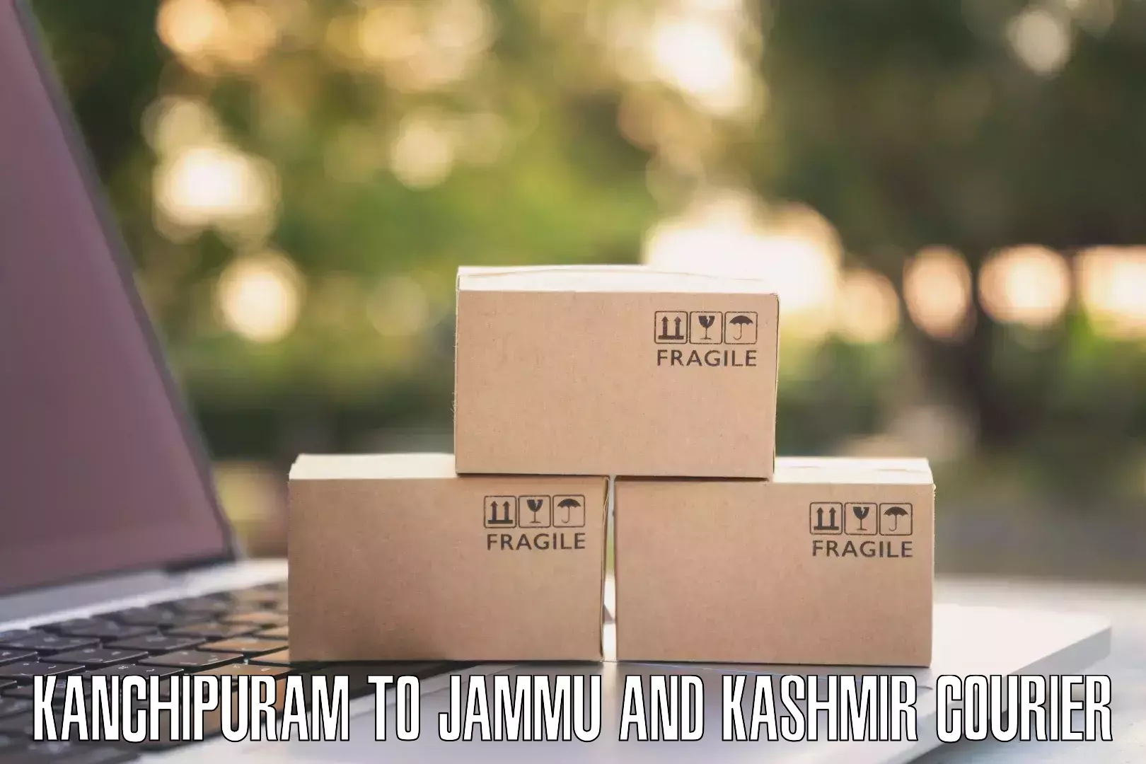Easy access courier services Kanchipuram to Pulwama