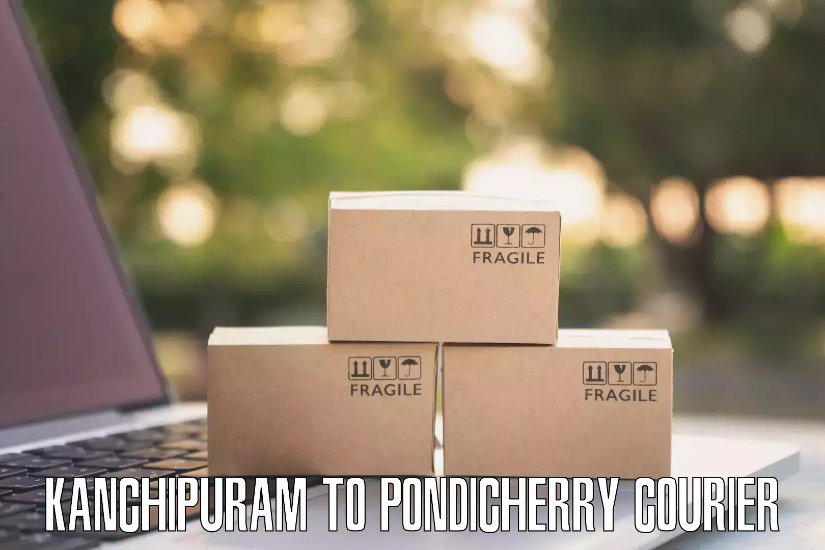 Sustainable delivery practices Kanchipuram to Pondicherry University