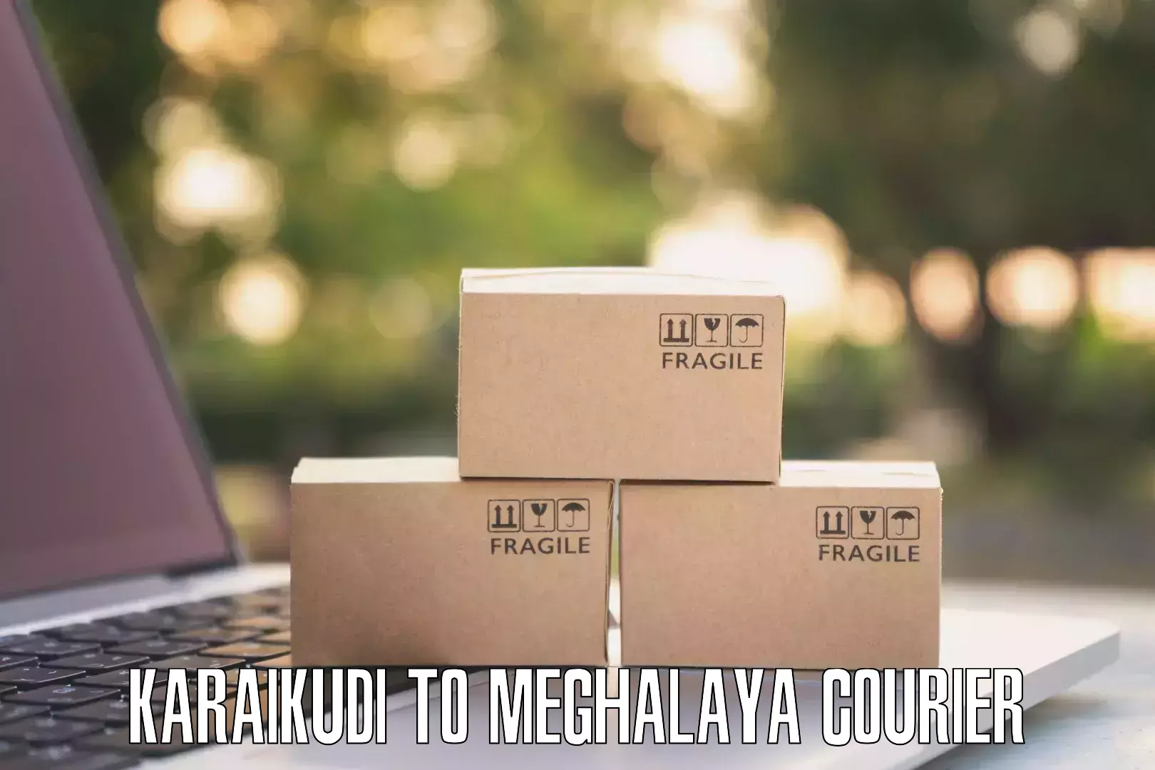 Quick parcel dispatch Karaikudi to Meghalaya