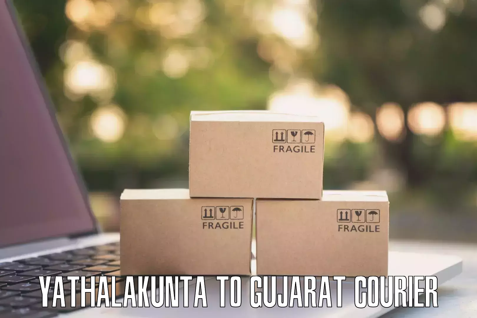 Easy access courier services Yathalakunta to Patan Gujarat
