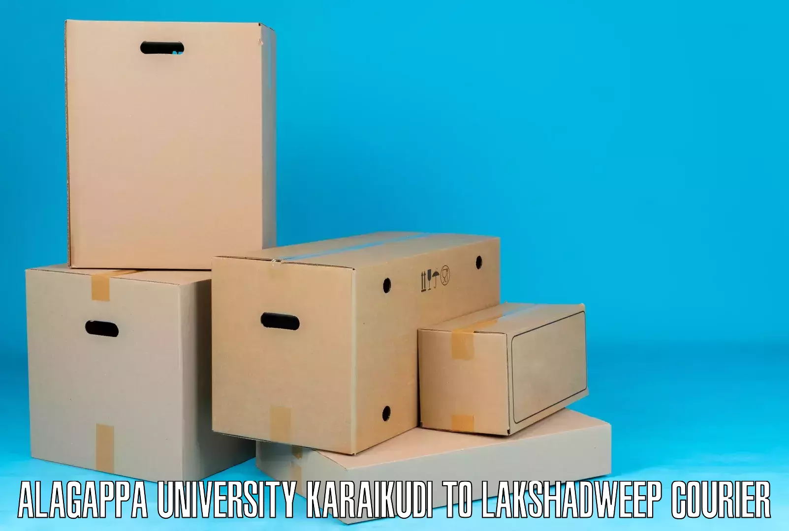 Flexible delivery schedules Alagappa University Karaikudi to Lakshadweep