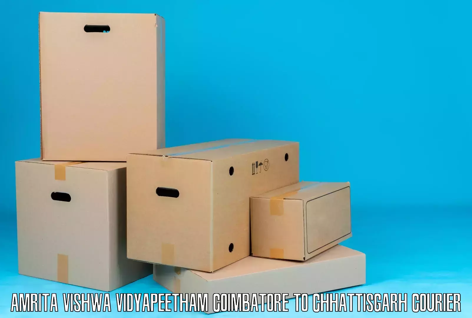 Modern courier technology Amrita Vishwa Vidyapeetham Coimbatore to Bijapur Chhattisgarh