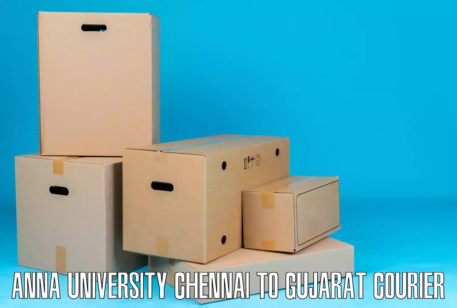 Integrated courier services Anna University Chennai to Visavadar