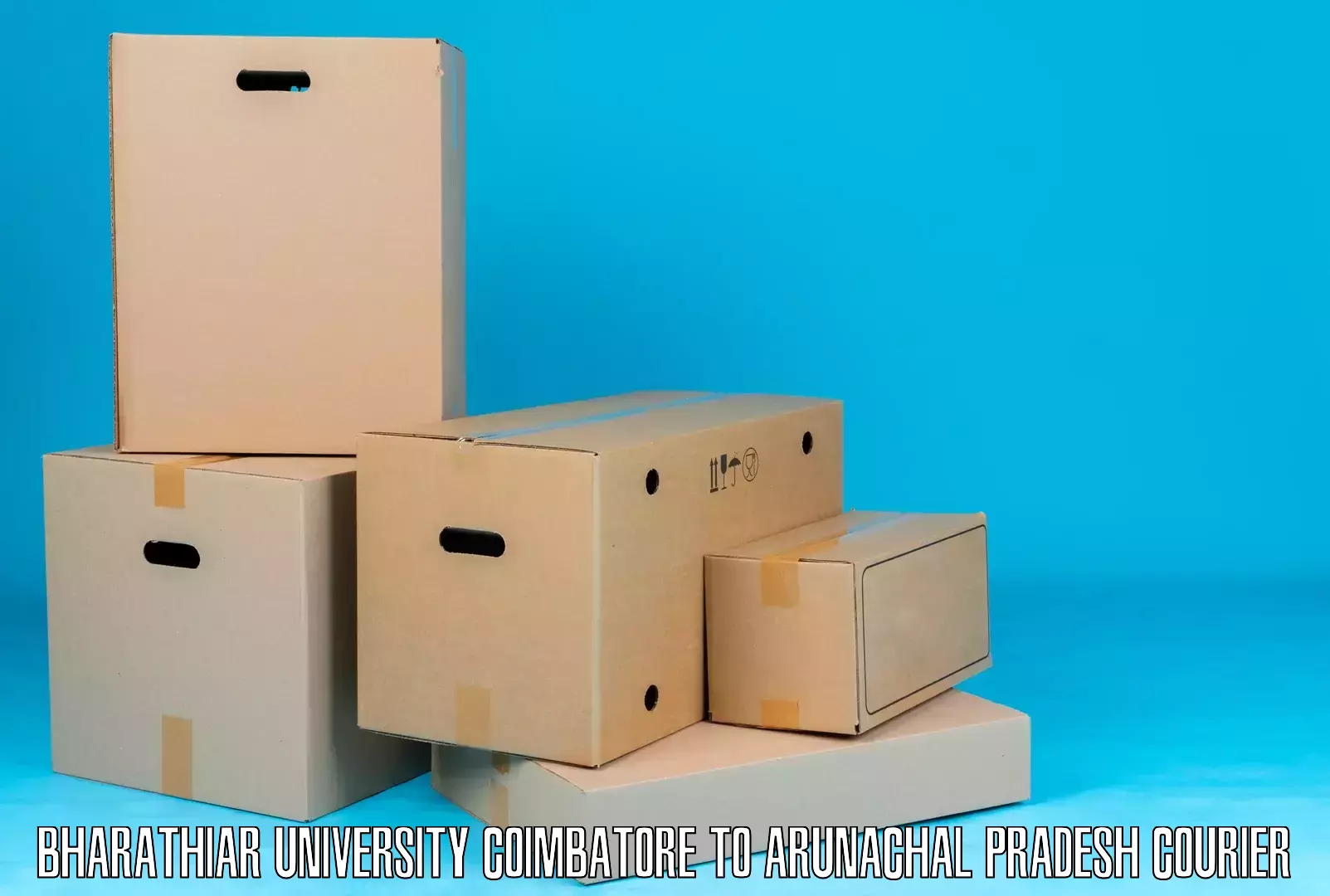 Reliable shipping solutions Bharathiar University Coimbatore to Aalo