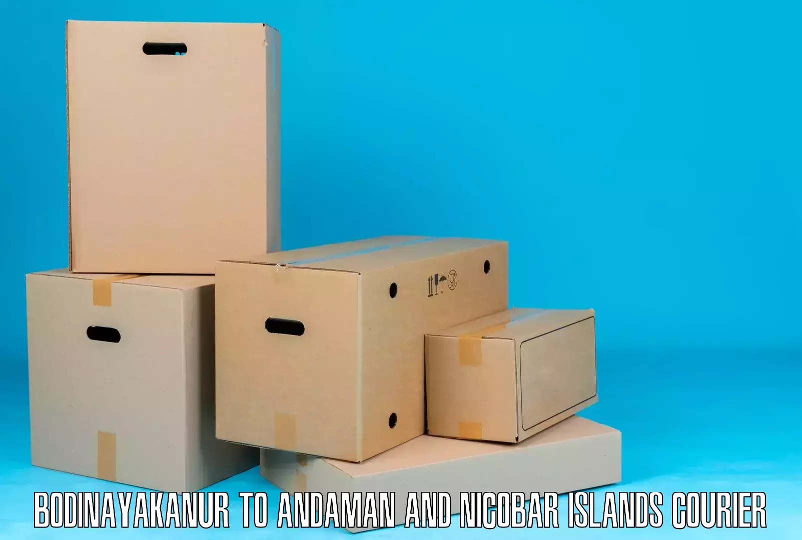 Automated parcel services Bodinayakanur to North And Middle Andaman