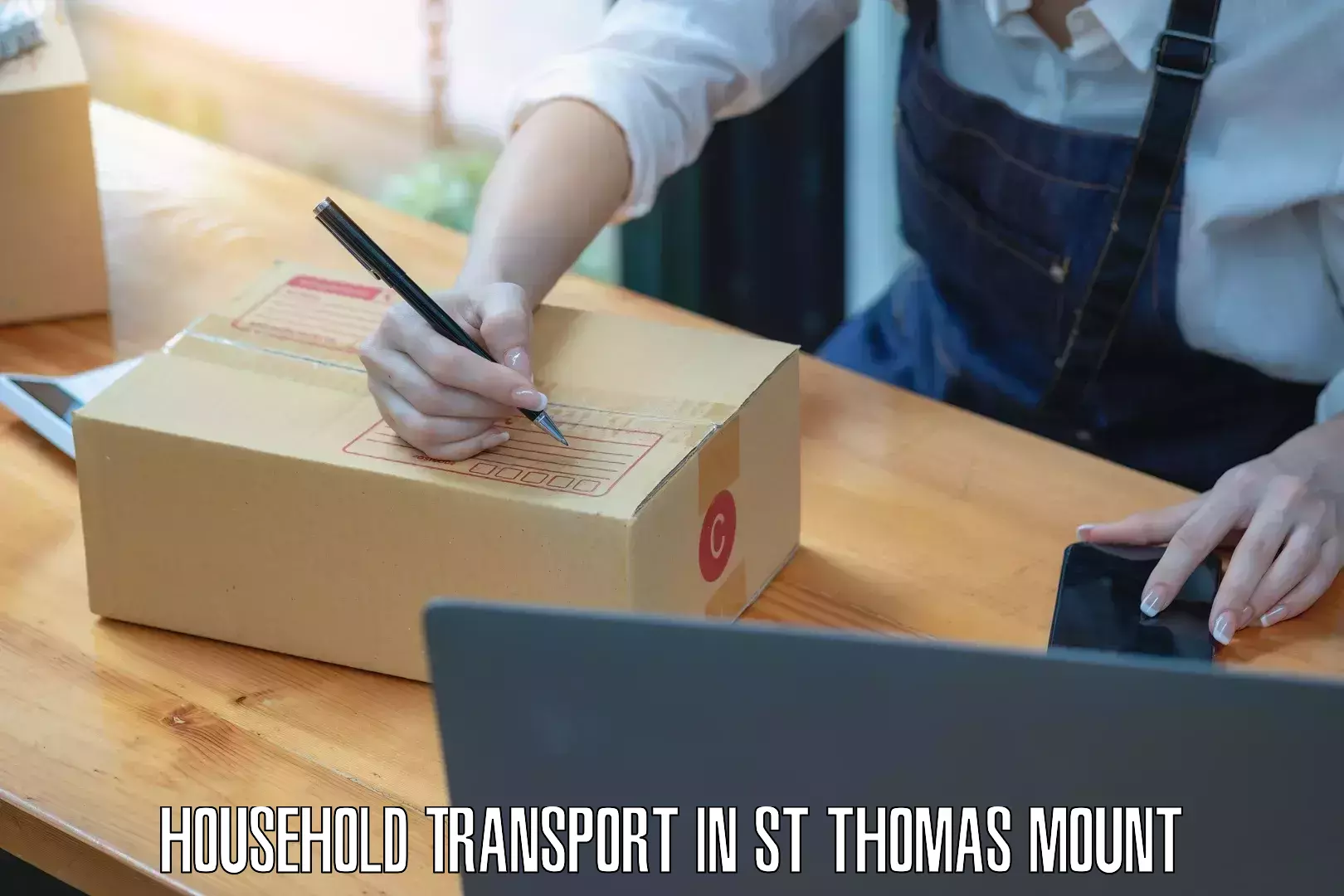 Household moving and storage in St Thomas Mount