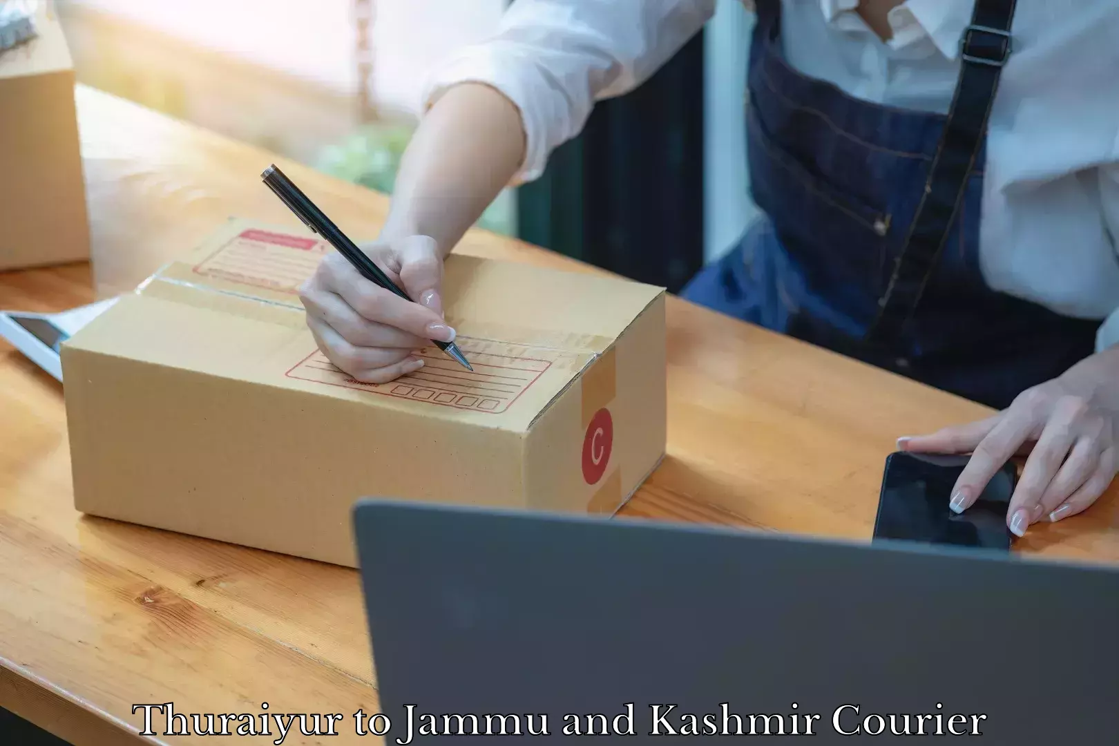 Skilled furniture movers Thuraiyur to Srinagar Kashmir