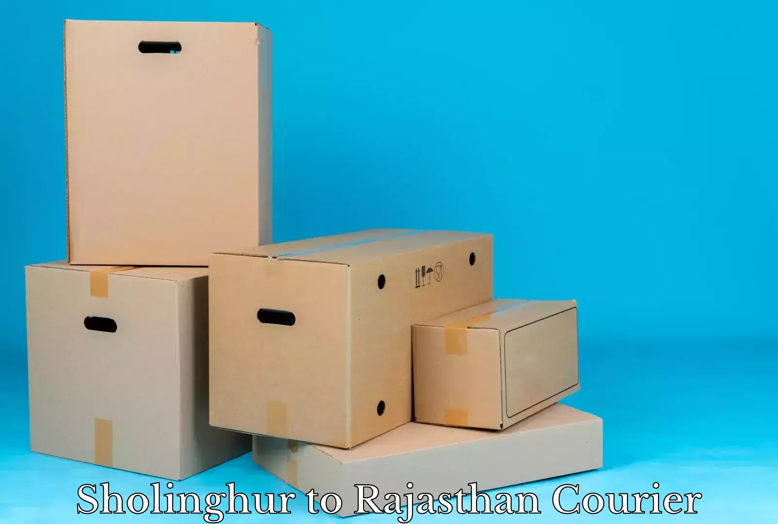 Safe furniture transport Sholinghur to Rajasthan