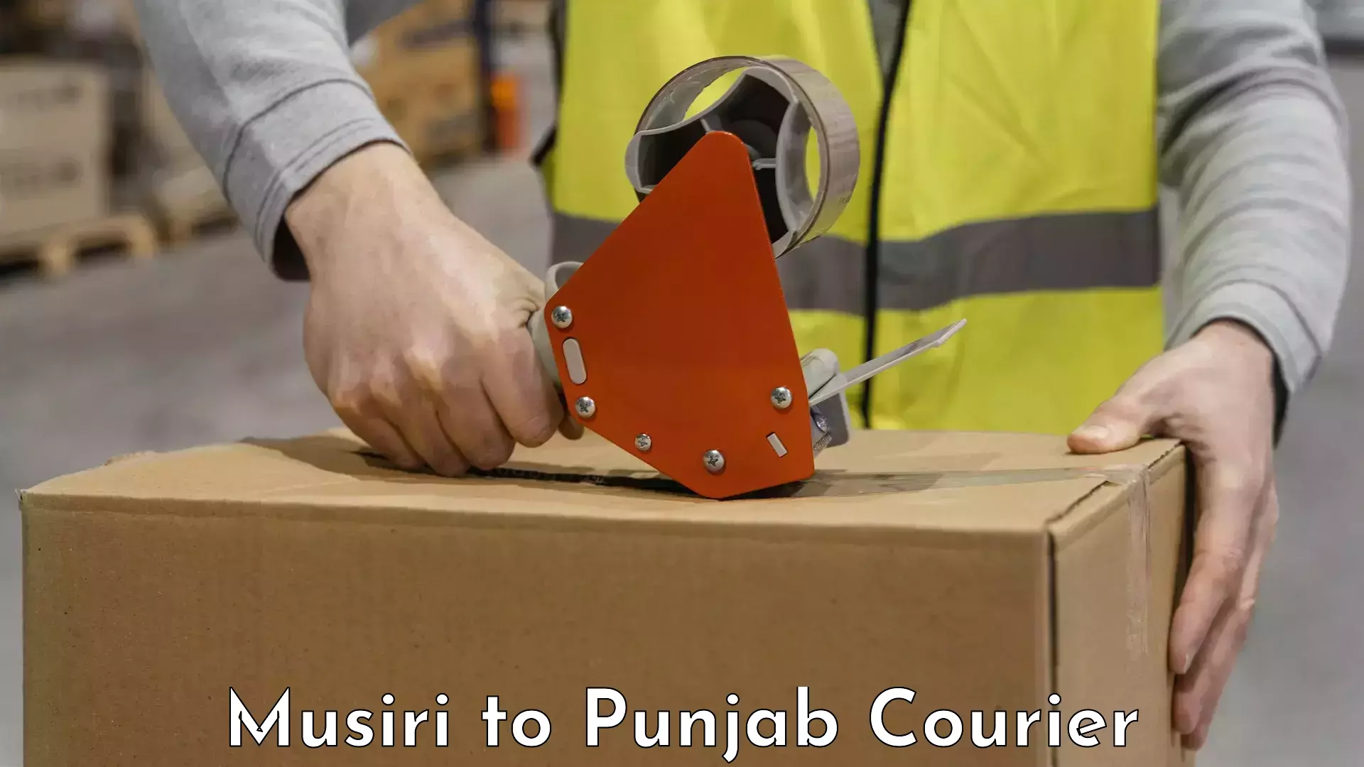 Luggage shipping options Musiri to Thapar Institute of Engineering and Technology Patiala