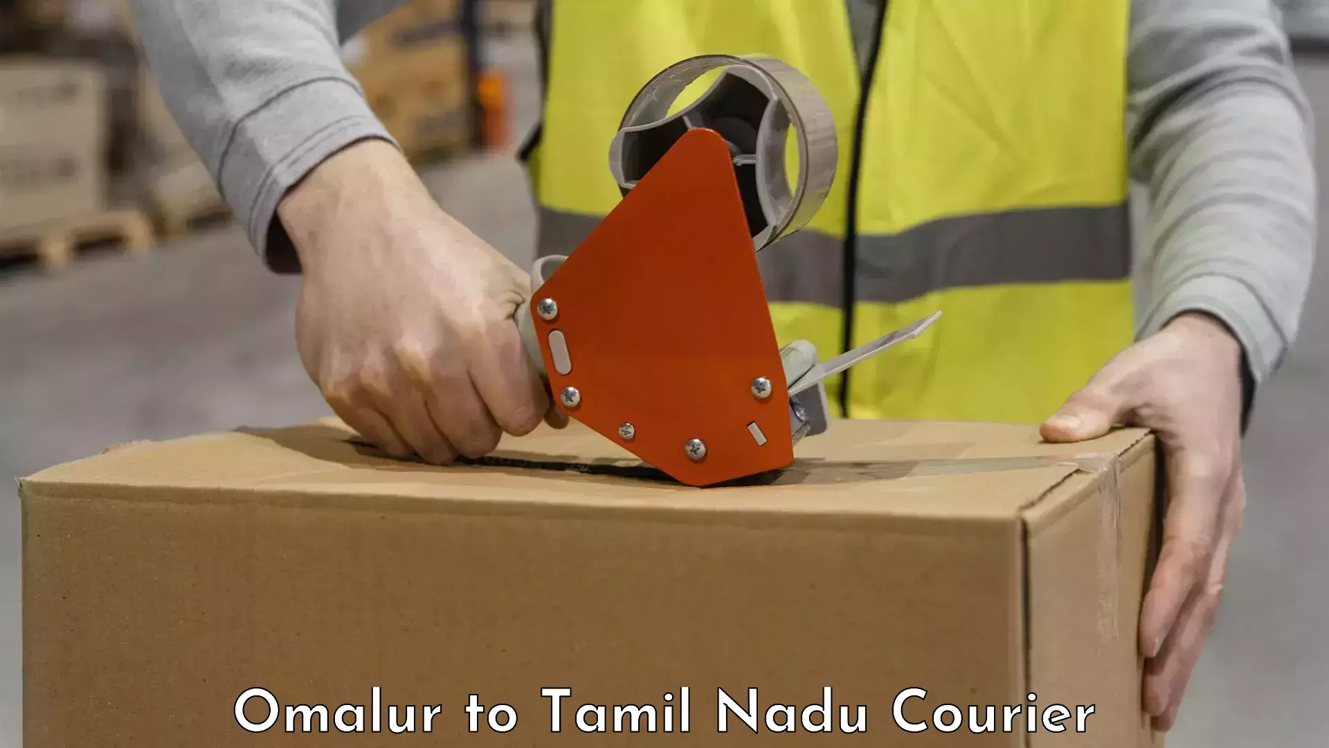 Online luggage shipping booking Omalur to Trichy