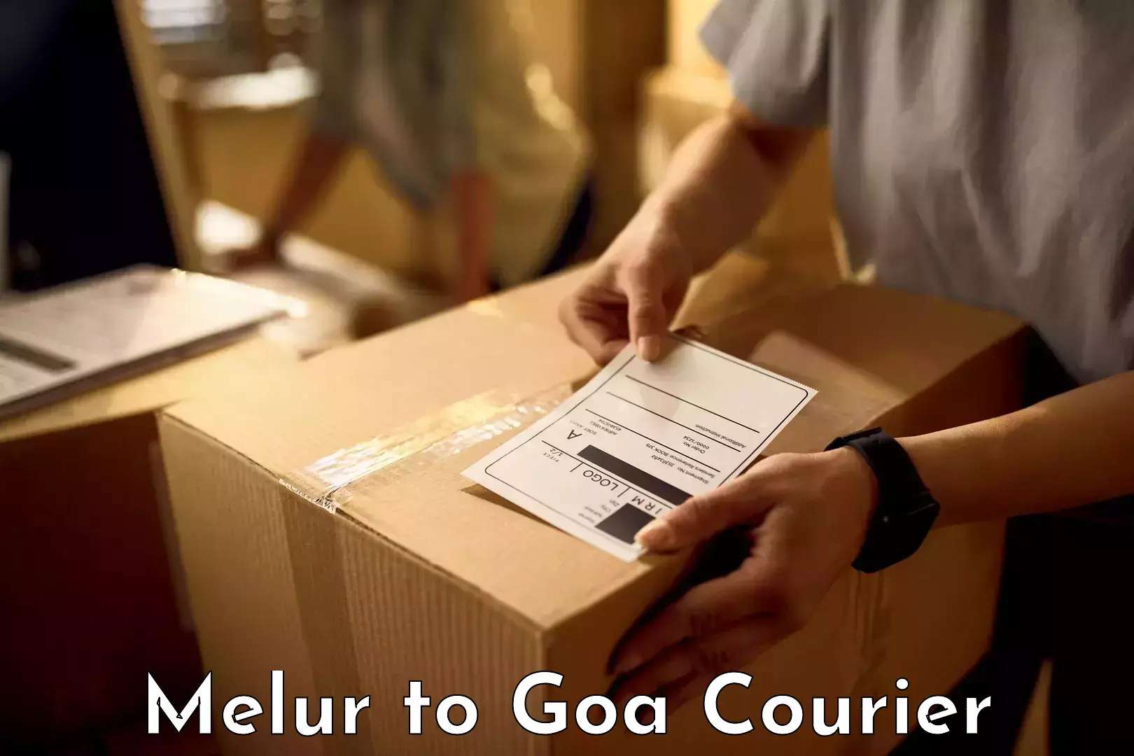 Long distance luggage transport Melur to Goa University
