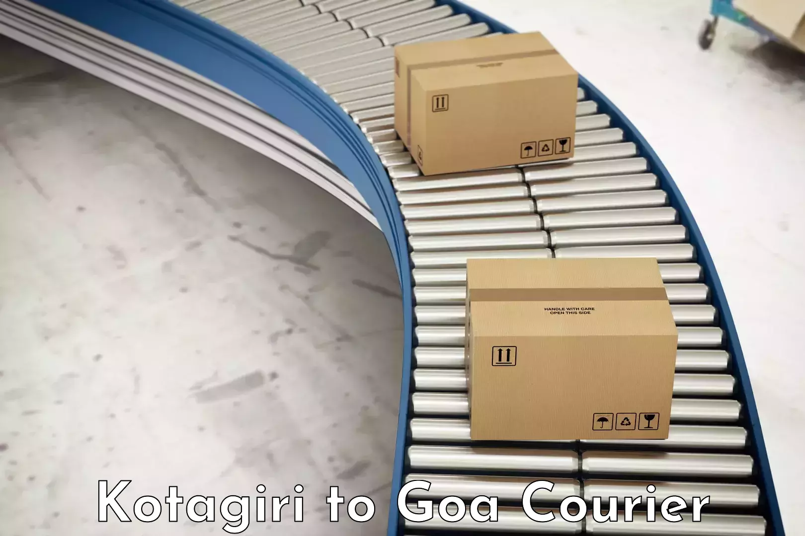 Bulk luggage shipping Kotagiri to IIT Goa