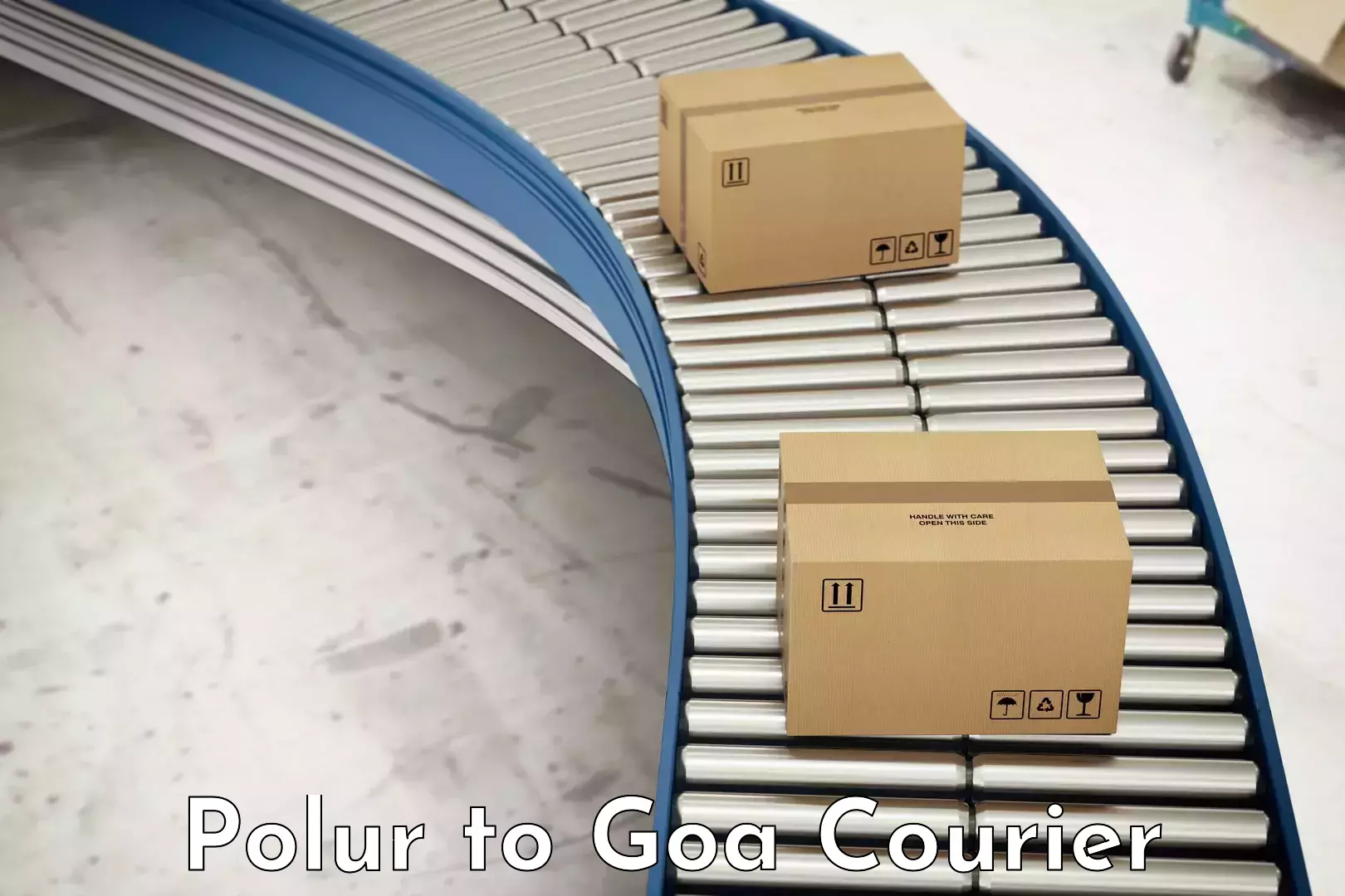 Luggage shipping options Polur to Goa