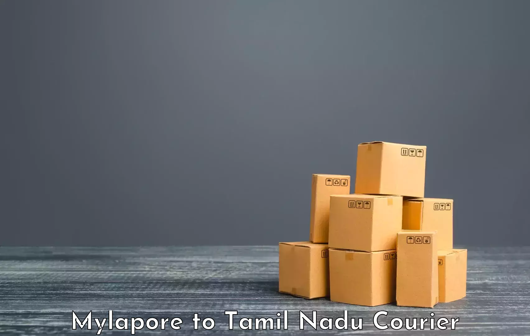 Baggage delivery support Mylapore to Tirupur