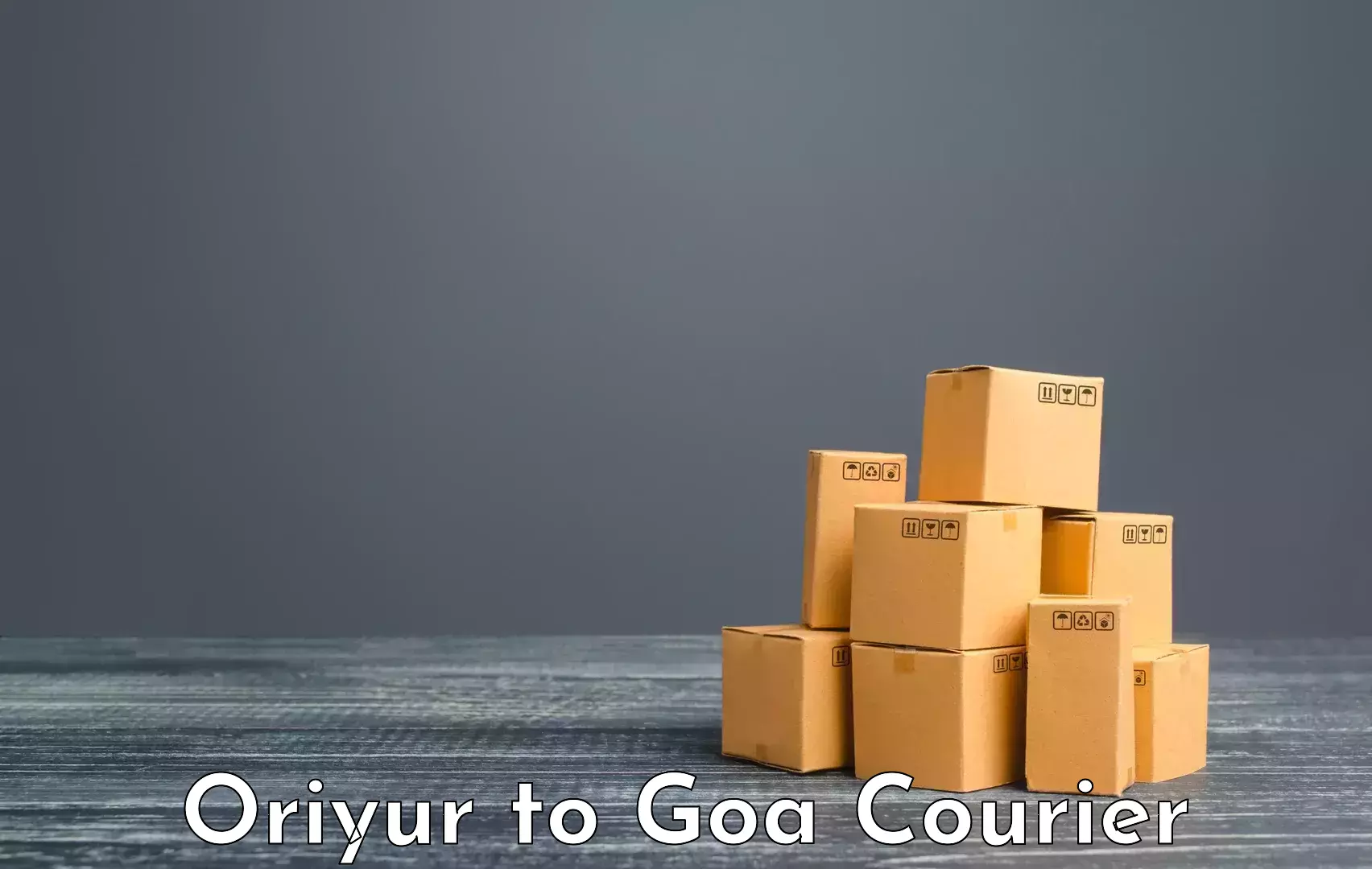 Hassle-free luggage shipping Oriyur to Canacona