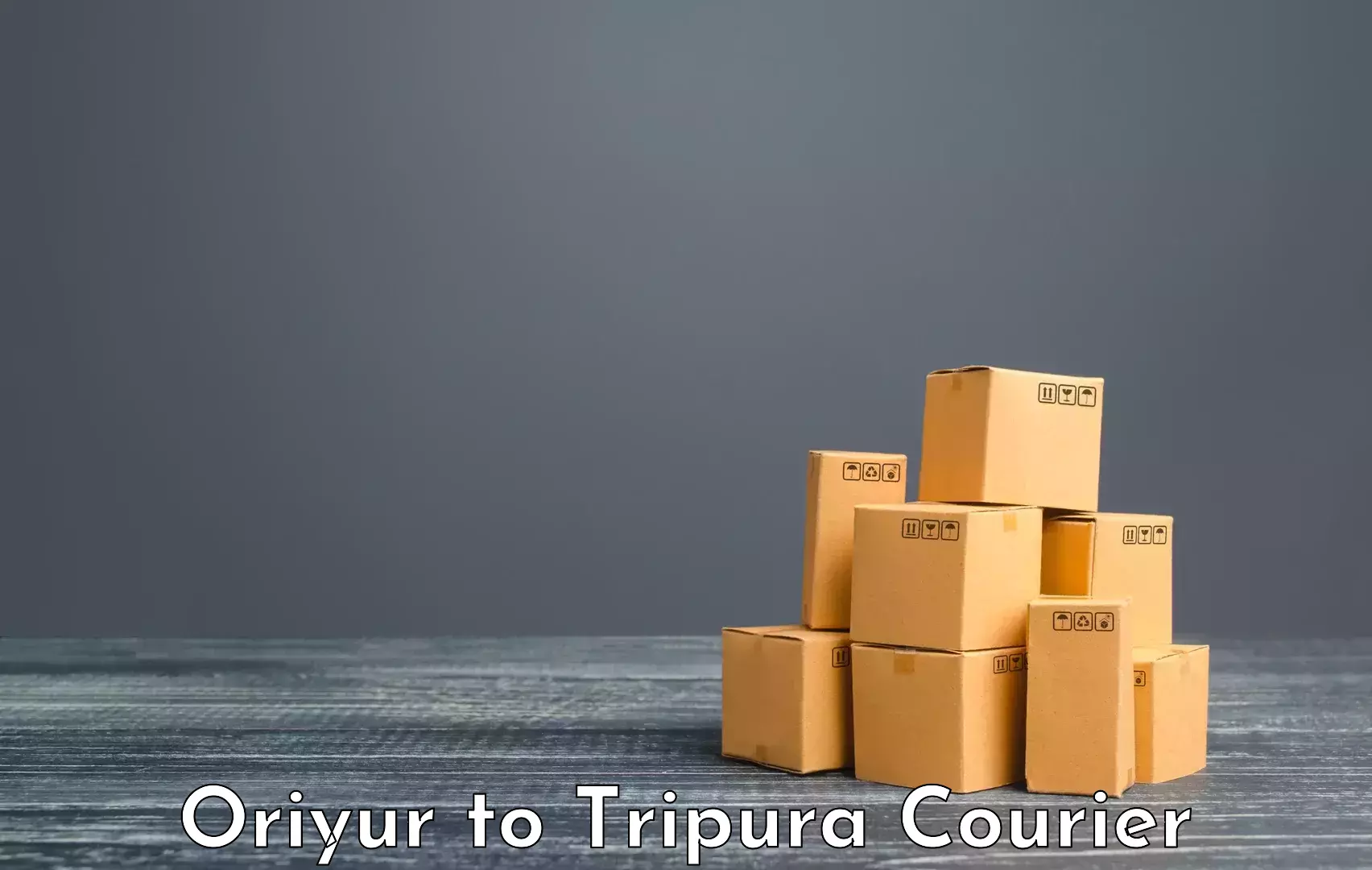 Luggage shipping management in Oriyur to Agartala