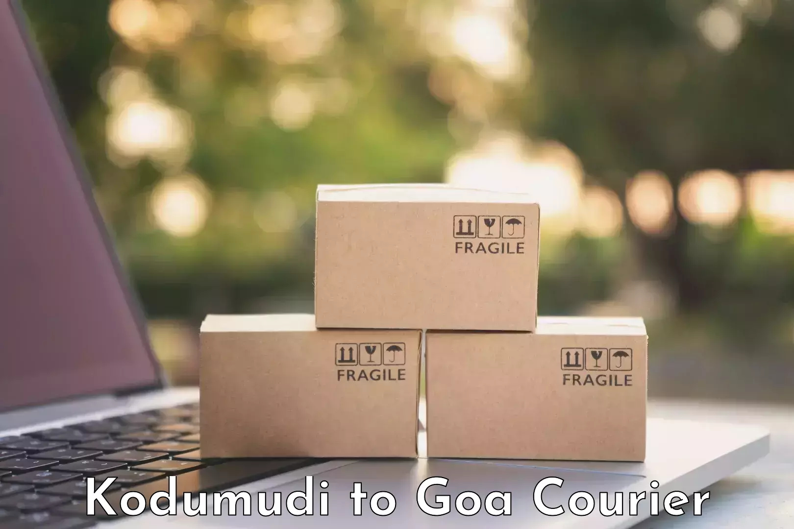 Luggage courier network Kodumudi to IIT Goa