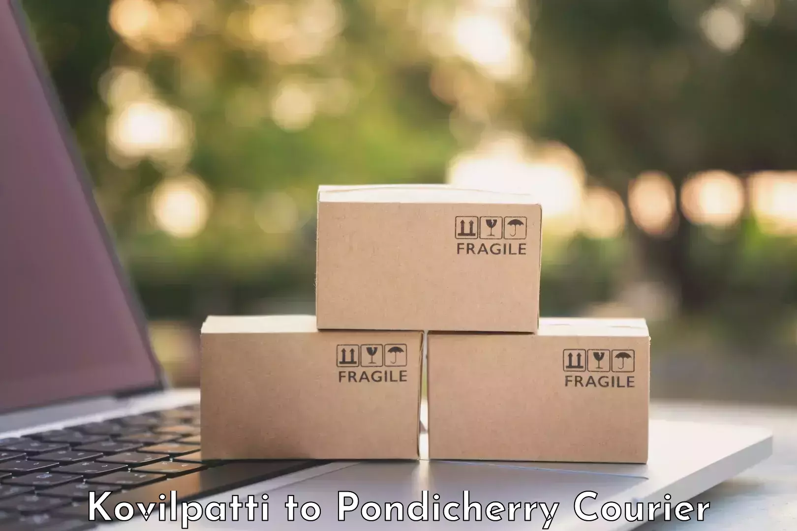 Baggage courier guide Kovilpatti to Pondicherry University