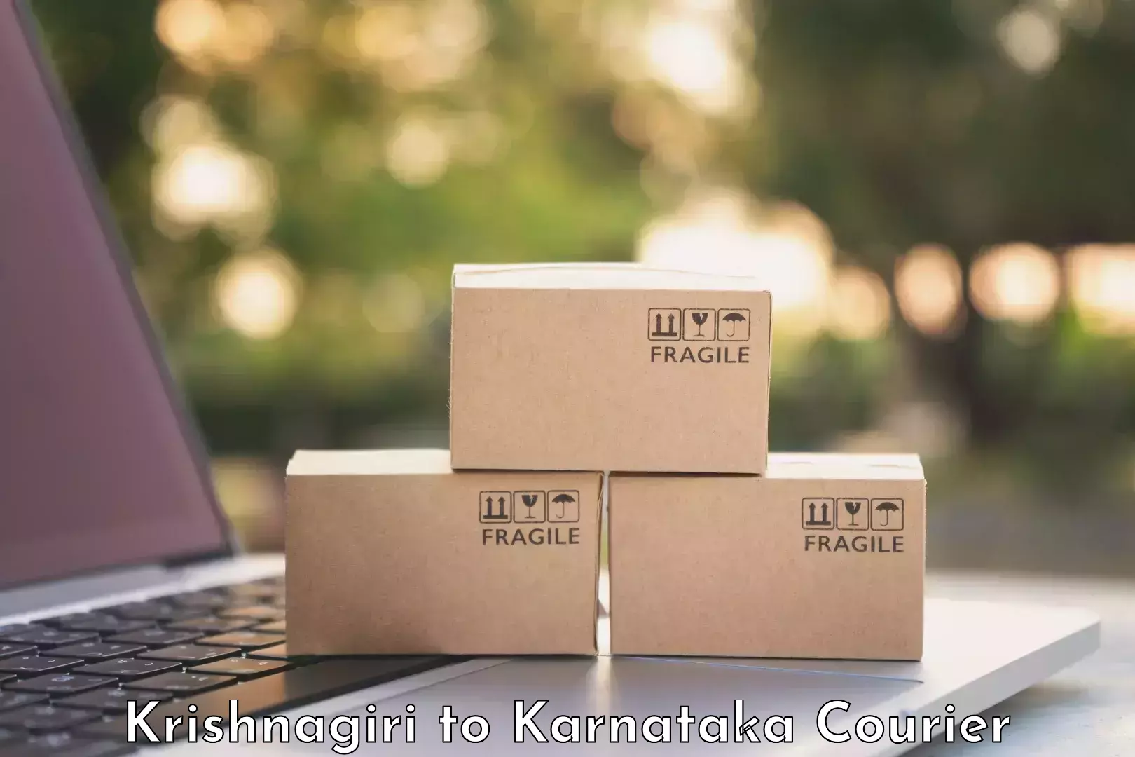 Online luggage shipping booking in Krishnagiri to Karnataka