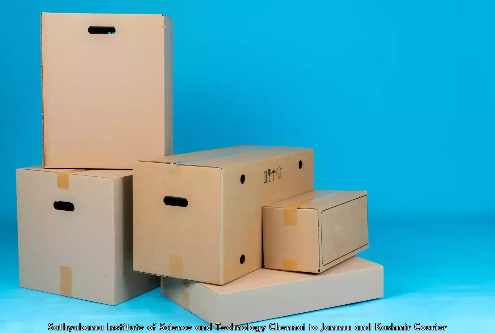 Holiday baggage shipping Sathyabama Institute of Science and Technology Chennai to IIT Jammu