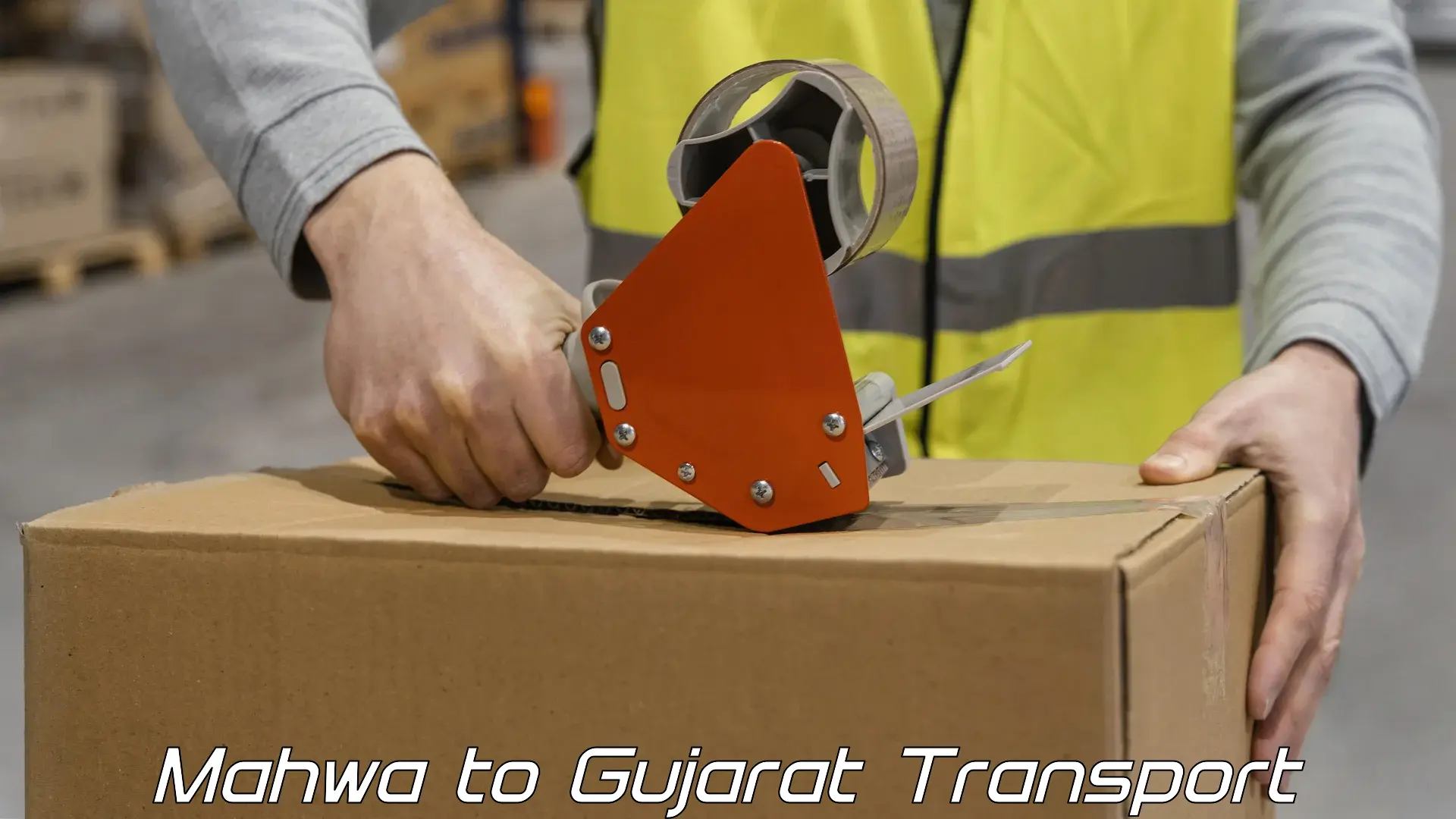 Parcel transport services Mahwa to Kalol Gujarat