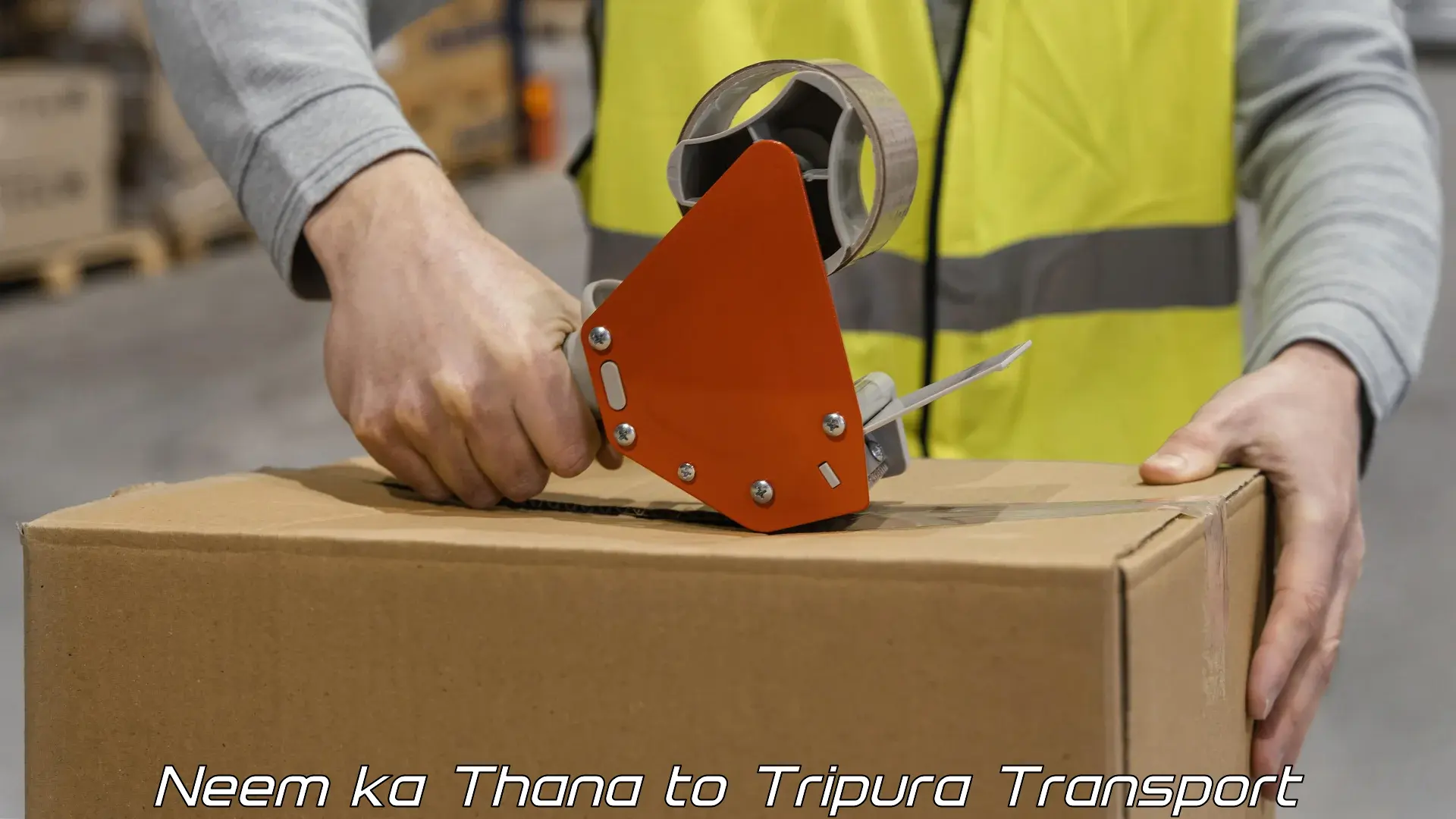Container transport service Neem ka Thana to Udaipur Tripura