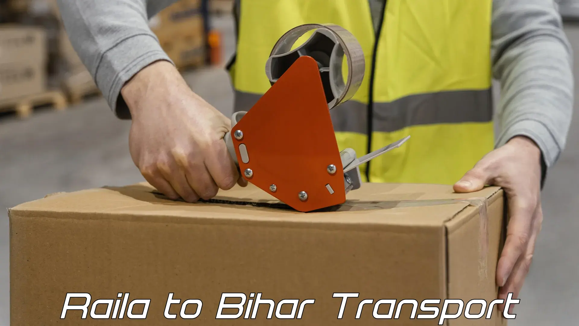 Two wheeler parcel service Raila to Bihar