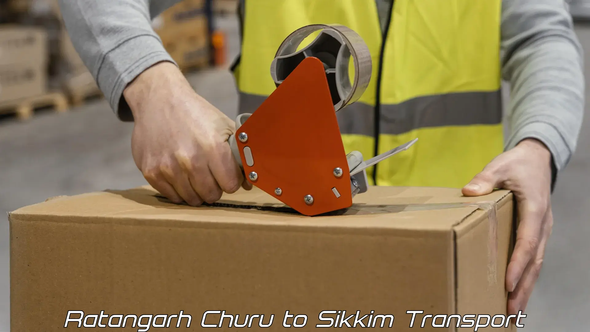 Part load transport service in India Ratangarh Churu to Sikkim