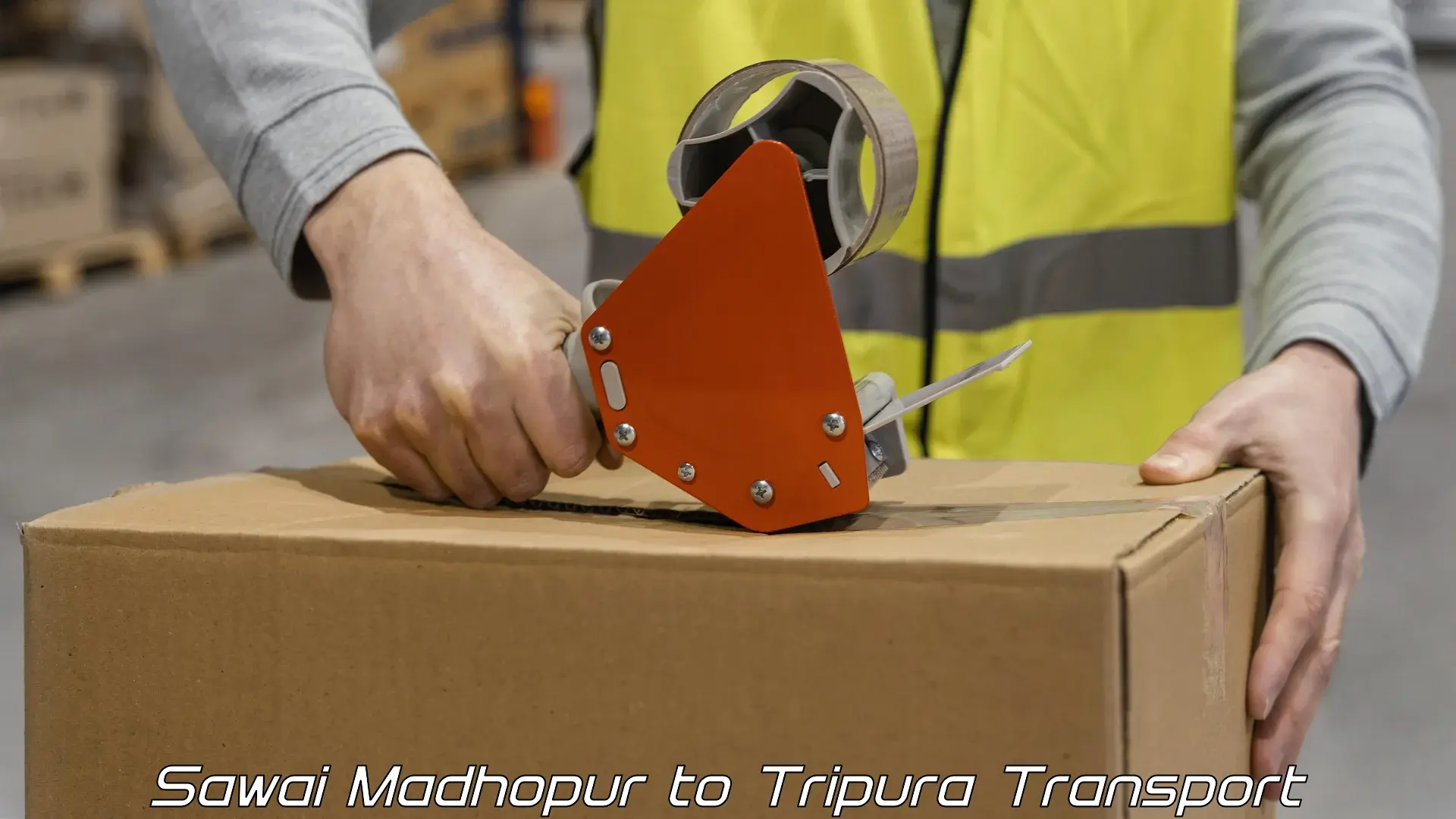 Container transport service Sawai Madhopur to Tripura