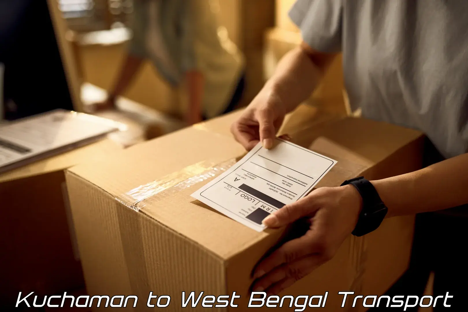 Two wheeler parcel service Kuchaman to Shantiniketan