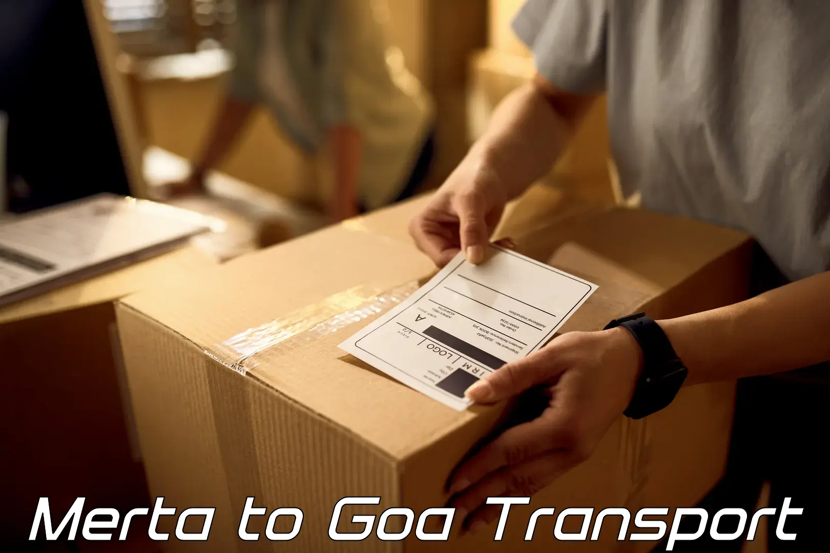 Vehicle parcel service Merta to South Goa