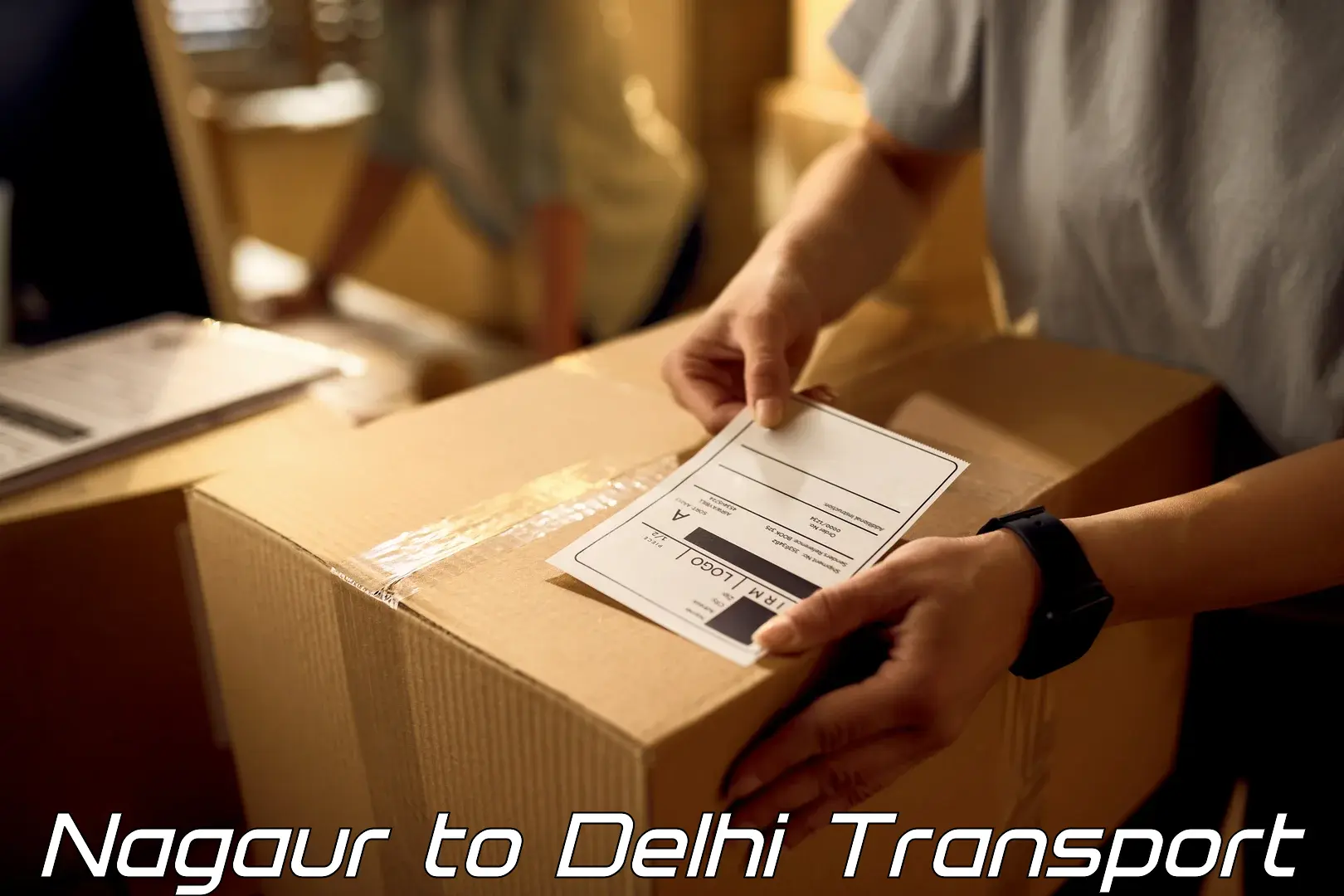 Container transport service Nagaur to University of Delhi