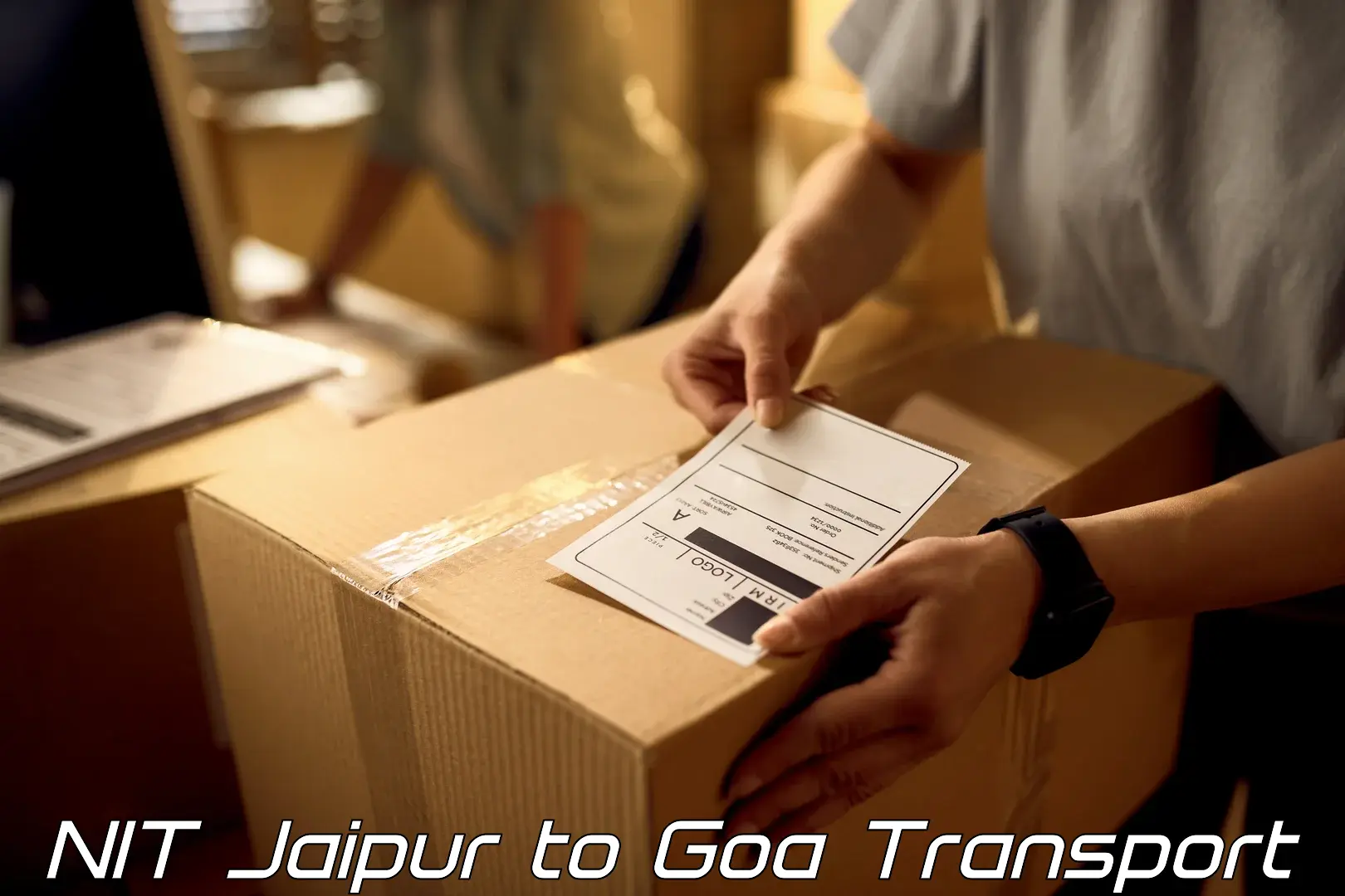 Two wheeler parcel service NIT Jaipur to Panaji