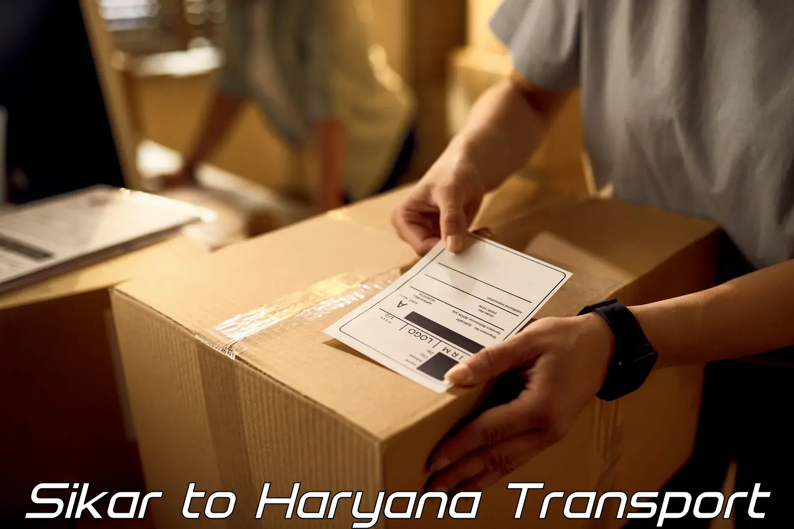 Two wheeler parcel service in Sikar to Gurgaon