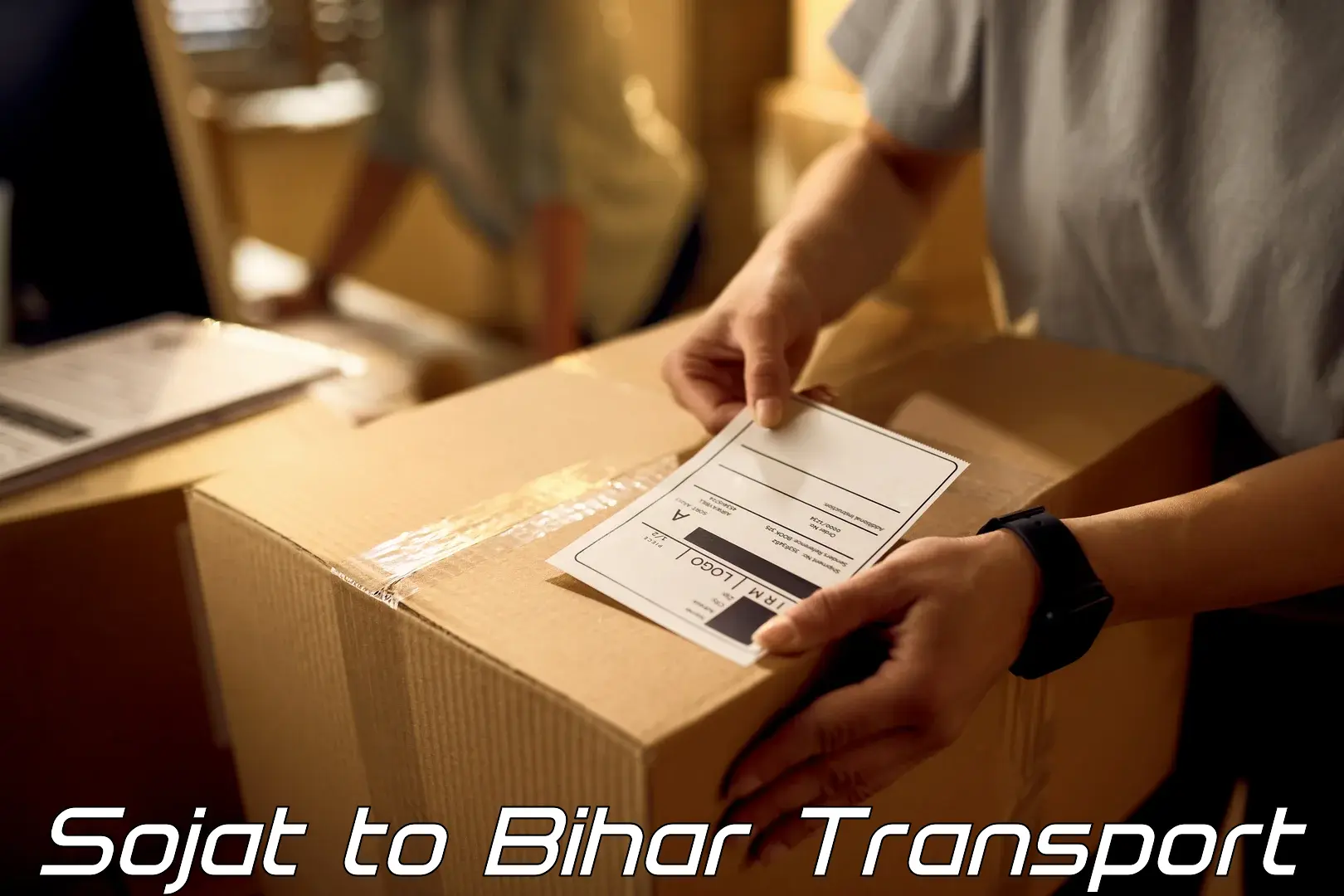 Two wheeler parcel service Sojat to Bhagalpur