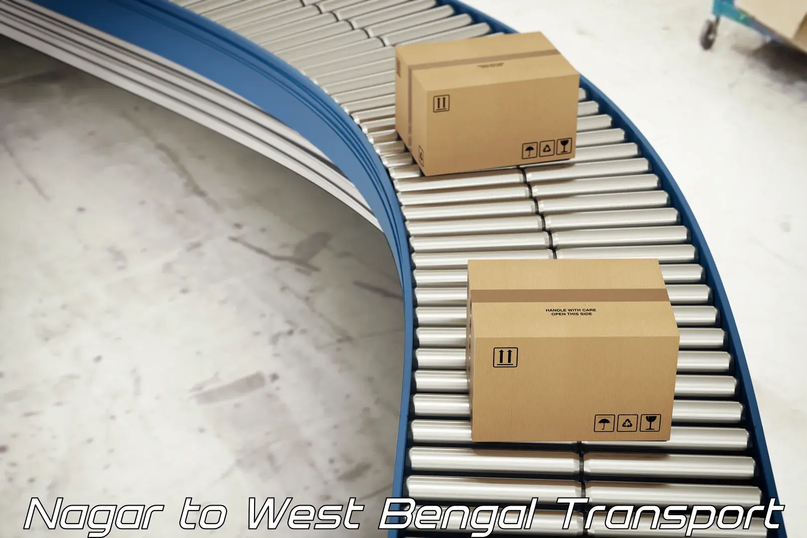 Two wheeler parcel service Nagar to Ranaghat