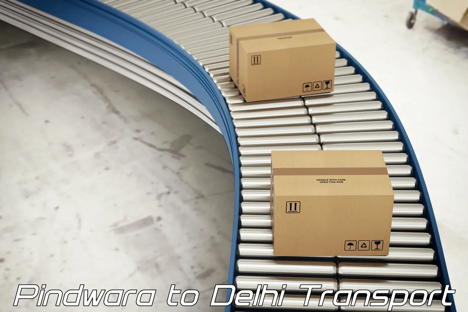 Domestic goods transportation services Pindwara to Delhi Technological University DTU