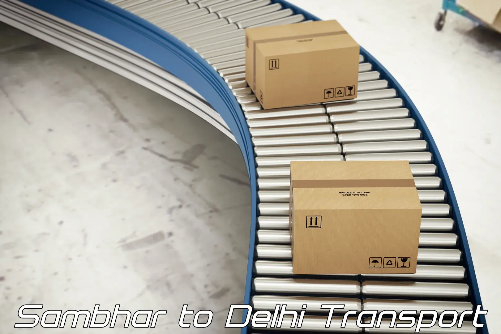 Two wheeler parcel service Sambhar to Delhi