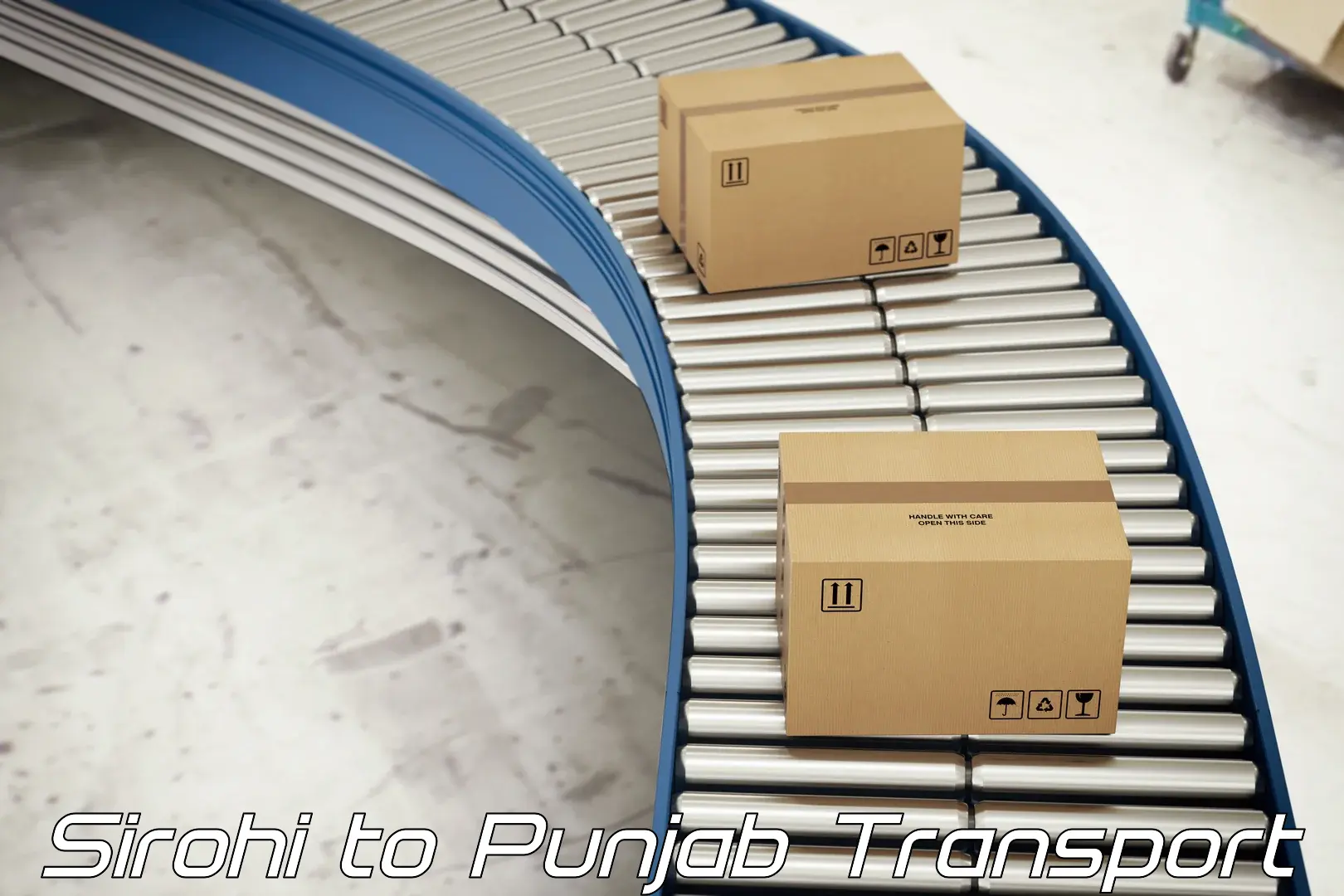 Air cargo transport services in Sirohi to Central University of Punjab Bathinda